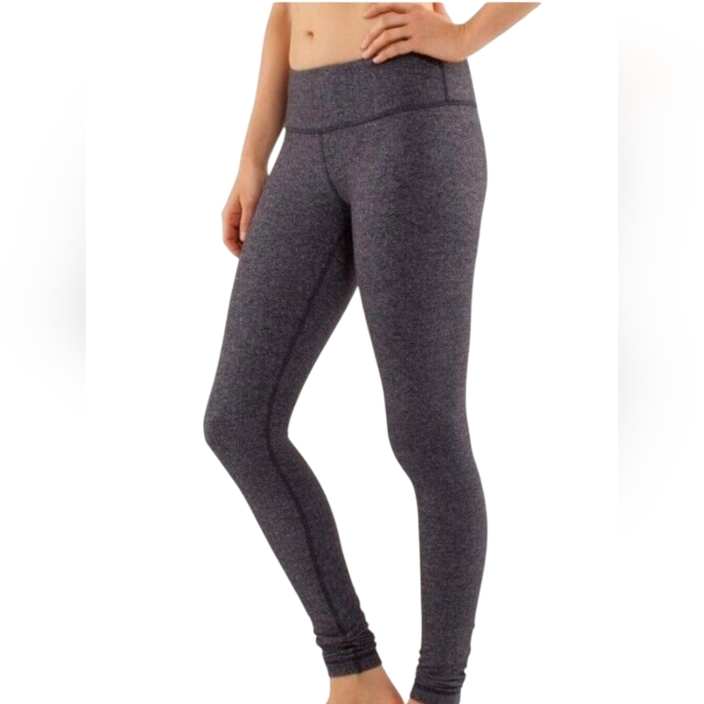 Lululemon Mini Herringbone Thick Women's 6 Yoga Running Leggings Athleisure Athl